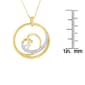Espira 10kt. Yellow Gold 1/6ctw. Round Diamond Necklace - image 4