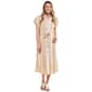 Womens Mlle Gabrielle Cap Sleeve Yarn Dye Stripe Shirtdress - image 1