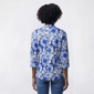 Petite Cocomo 3/4 Sleeeve Gomez Floral Henley Blouse - image 2
