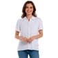 Womens Nautica Short Puff Sleeve Shirt Bobble Trim Blouse - image 1