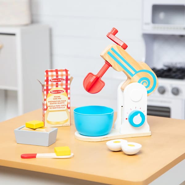 Melissa & Doug Wooden Make-a-Cake Mixer Set