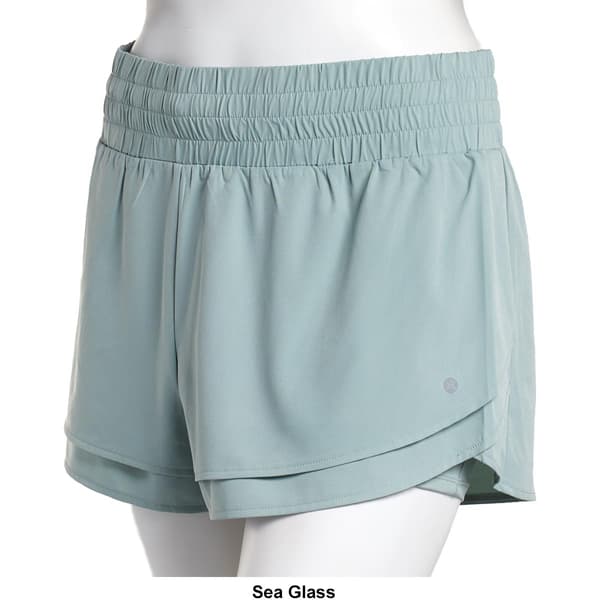 Womens RBX Stretch Woven Flutter Running Shorts