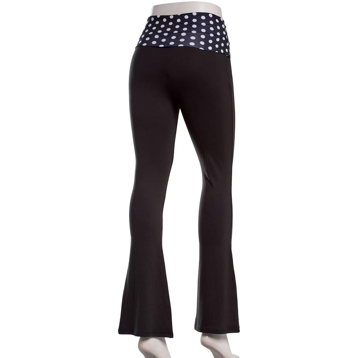 Juniors C-Life Betty Boop Dot Fold Over Waist Flare Pants