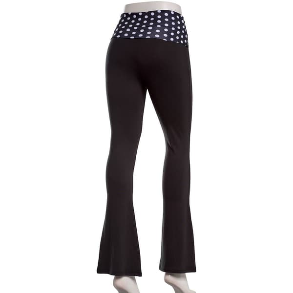 Juniors C-Life Betty Boop Dot Fold Over Waist Flare Pants