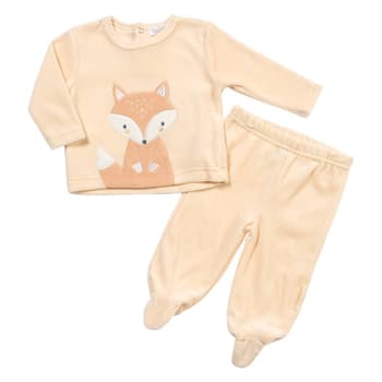 Baby Unisex (NB-9M) René Rofé 2pc. Velour Fox Pants Set - Boscov's