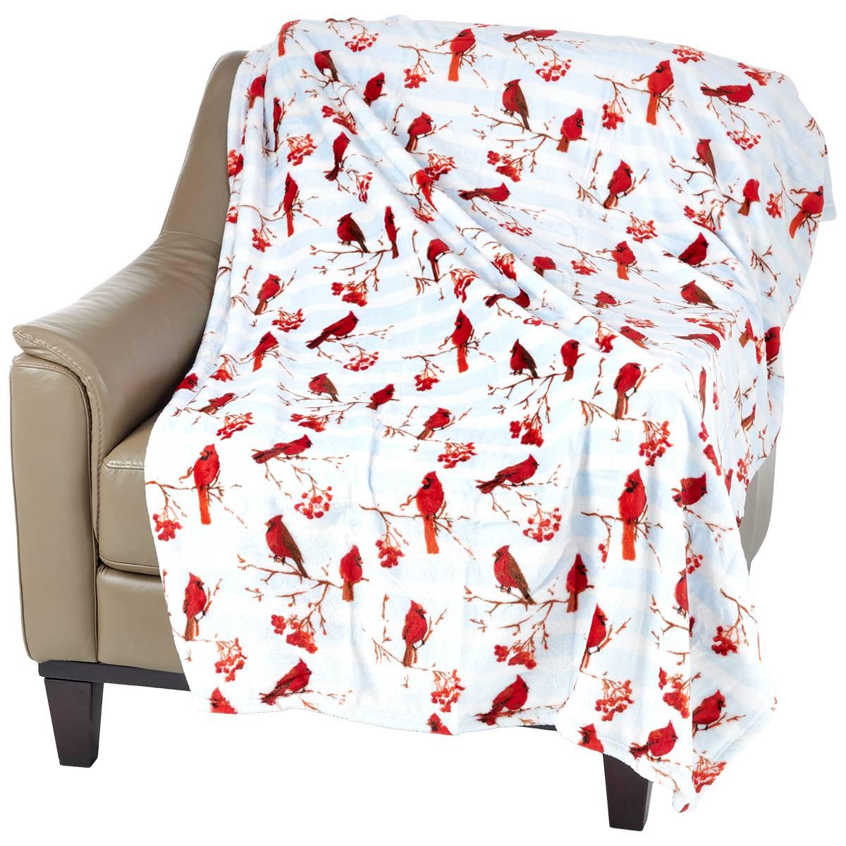 Ashley Cooper™ Cozy Cardinal Plush Throw