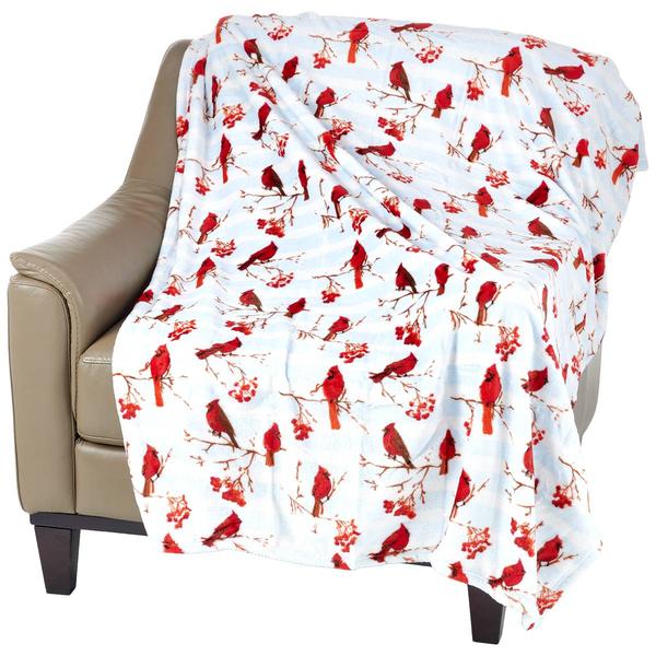 Ashley Cooper™ Cozy Cardinal Plush Throw