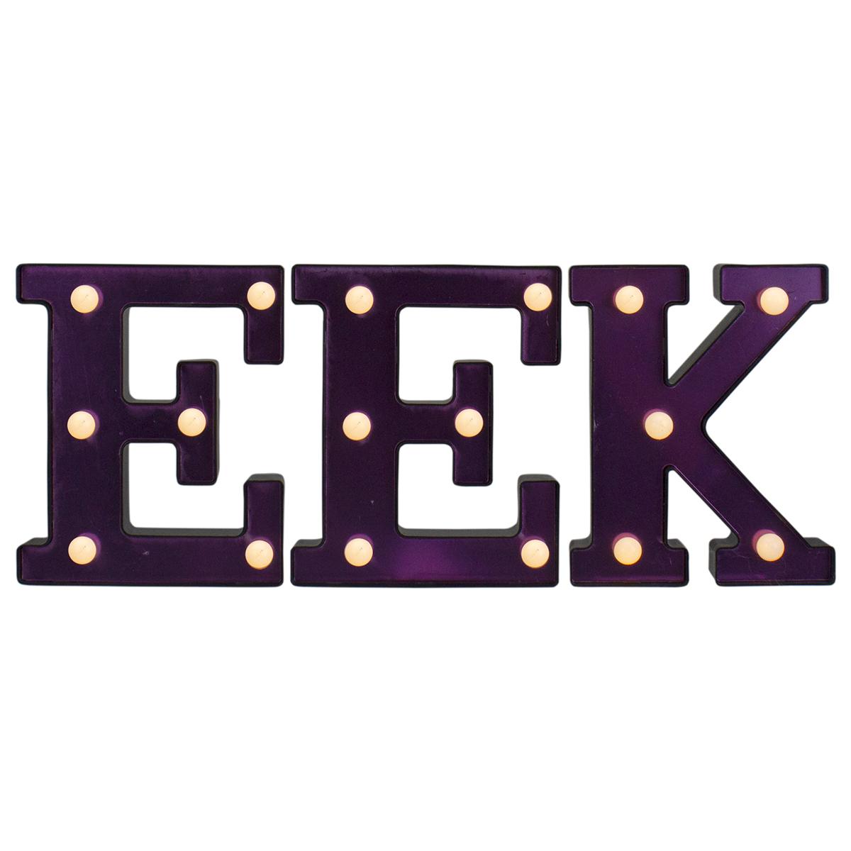 Northlight Seasonal 6.5in. EEK Halloween Marquee