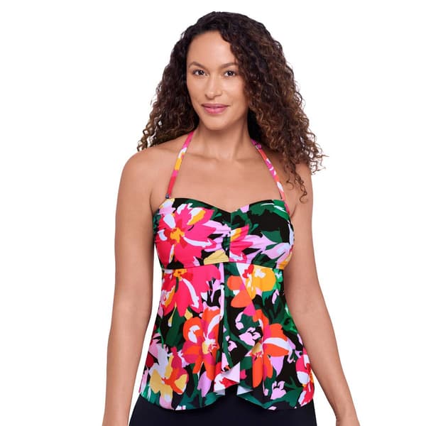 Womens American Beach Bandeau Flyaway Tankini - image 