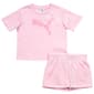 Girls (4-6x) Puma® Short Sleeve Jersey Tee w/ Fleece Short Set - image 2