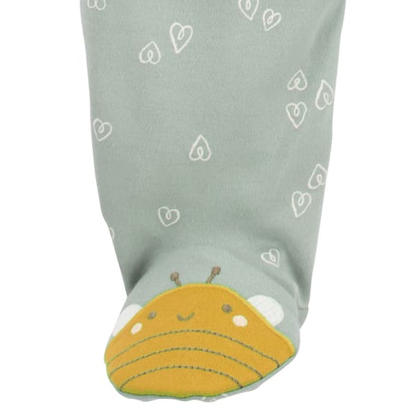 Baby Girl &#40;NB-9M&#41; Carter&#8217;s&#174; Heart Bee Foot Art Sleep & Play