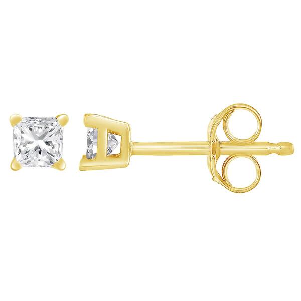 Diamond Classics&#40;tm&#41; 14kt. 3/8ctw. Diamond Stud Earrings - image 