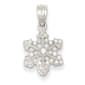 Gold Classics(tm) 14kt. White Gold Snowflake Pendant - image 1