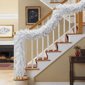 Puleo International 9ft. White Round Valley Pine Garland - image 3