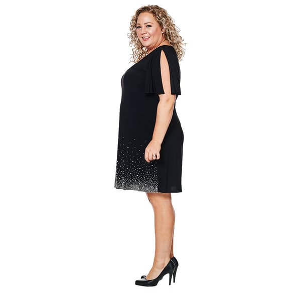 Msk plus size hotsell beaded shift dress