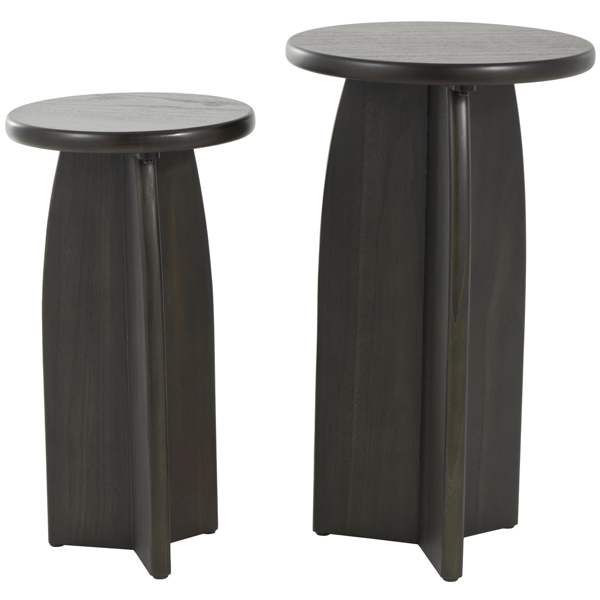 9th & Pike® Traditional Black Wood End Table Set - image 