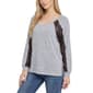 Womens NY Collection Long Sleeve Vneck Hacchi Cheetah - image 1