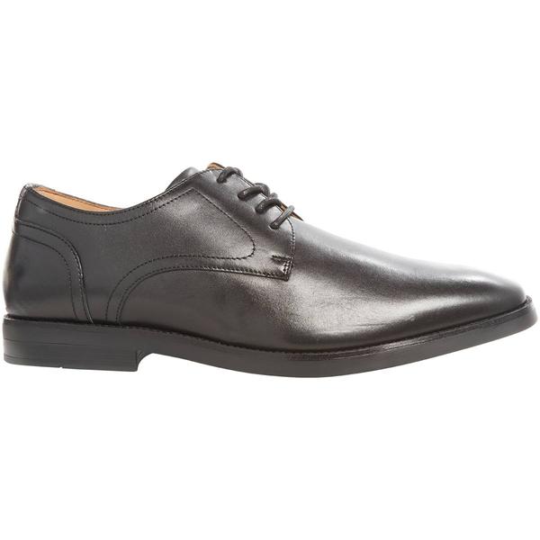 Mens Johnston & Murphy Borland Plain Toe Black Oxfords