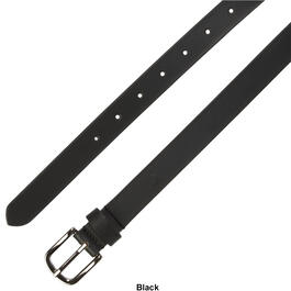 Womens Gloria Vanderbilt Leather Belt with Gun Metal Buckle