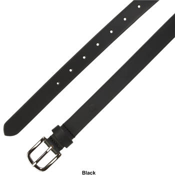 Womens Gloria Vanderbilt Leather Belt with Gun Metal Buckle - Boscov's