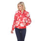 Womens White Mark Floral Bomber Jacket - image 7