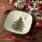 Spode Christmas Tree Sculptured Square Dish - image 1