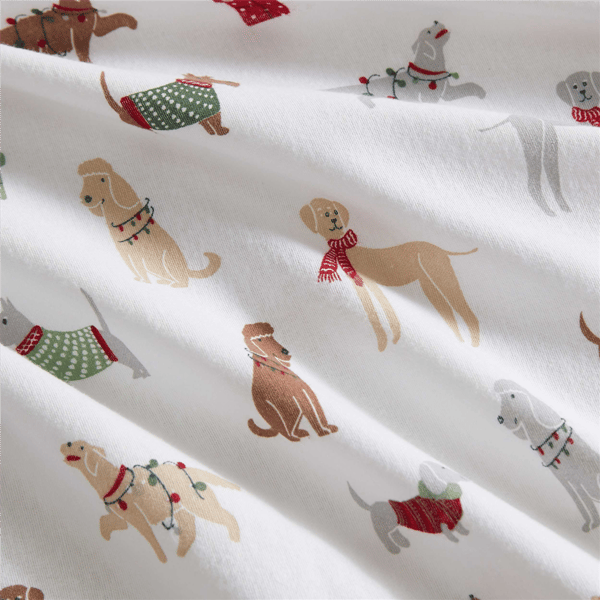 Martha Stewart Holiday Pups Sheet Set
