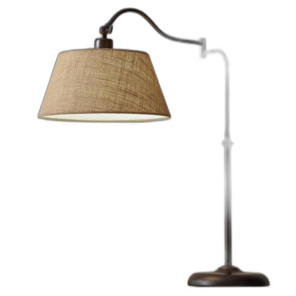 HomeRoots Dark Bronze Swing Arm Adjustable Table Lamp - image 