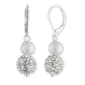 Gloria Vanderbilt Silver-Tone & Crystal Fireball Earrings - image 1