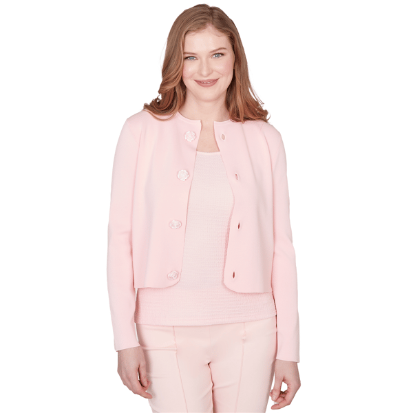 Womens Emaline Enchanted Bloom Long Sleeve Sweater Jacket With N
