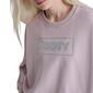 Womens DKNY Sport Rhinestone Outline Fleece Sweatshirt - image 3