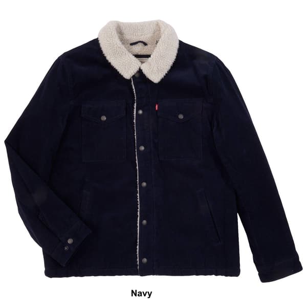 Mens Levi&#39;s® Corduroy Trucker Sherpa Lined Jacket