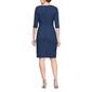 Womens SNLY Asymmetrical Neck Ruched Shimmer Sheath Dress - image 2