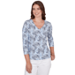 Petites Heart''s of Palm Printed Essentials Printed Stretch Jerse - image 1