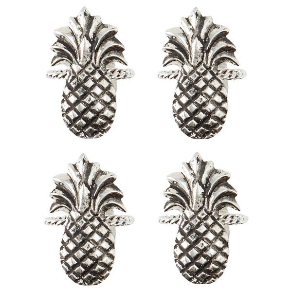 Pineapple 4pk. Napkin Ring Set - image 