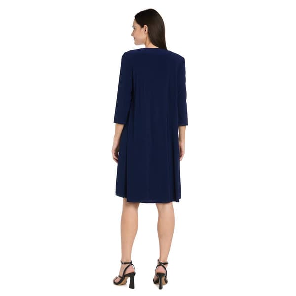 Womens R&M Richards Open Front Drape Jacket Dress