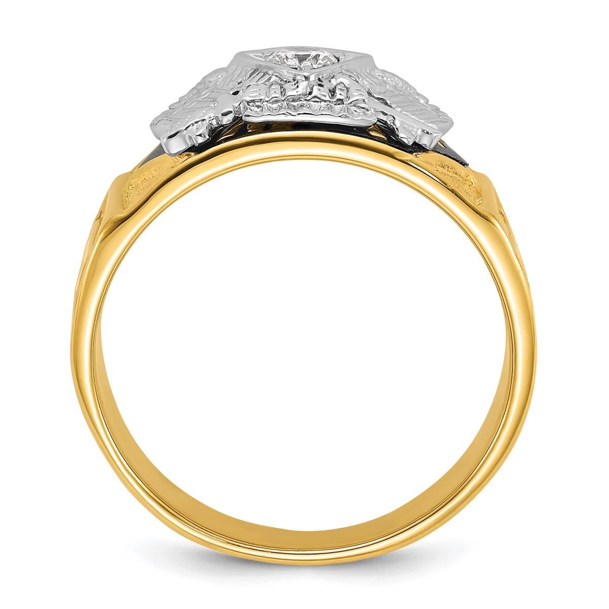 Mens Gentlemen’s Classics™ 14kt. Gold 1/6ctw. Diamond Rite Ring