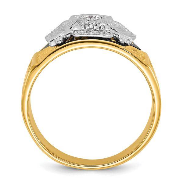 Mens Gentlemen’s Classics™ 14kt. Gold 1/6ctw. Diamond Rite Ring