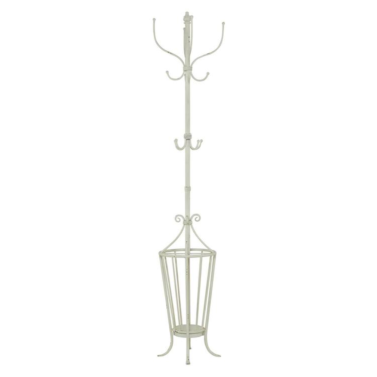9th & Pike® Farmhouse White Metal Coat Rack