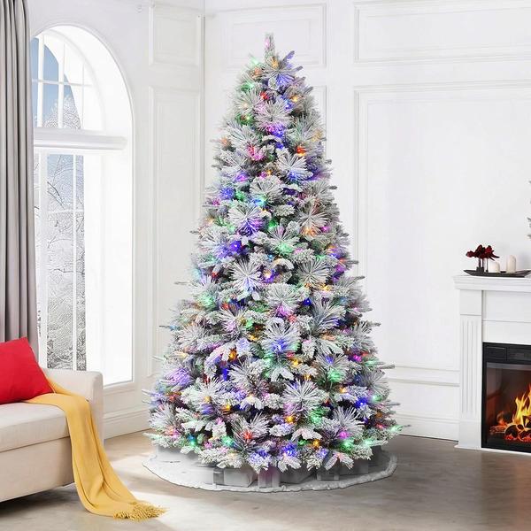Puleo International Glacier Frost Cashmere 7.5ft. Christmas Tree