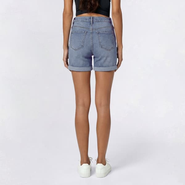 Juniors Celebrity Pink Mid Rise Roll Cuff Shorts