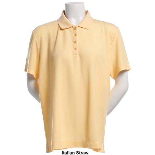 Womens Hasting & Smith Short Sleeve Solid Polo