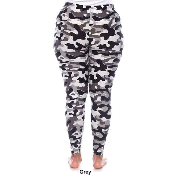 Plus Size White Mark High-Rise Camo Print Leggings