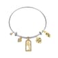 Shine Family is Love Crystal Heart & Tree Bezel Bangle Bracelet - image 1