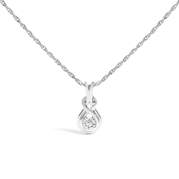 Haus of Brilliance Lab Grown Diamond Love Knot Pendant Necklace