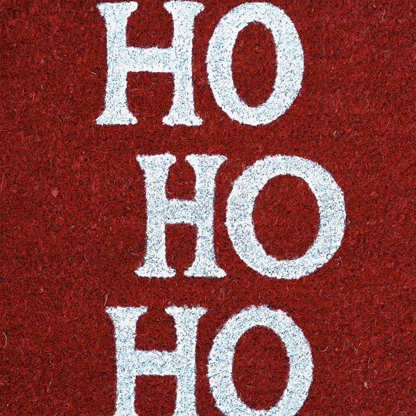 Hallmark Ho Ho Ho Holiday Outdoor Coir Doormat