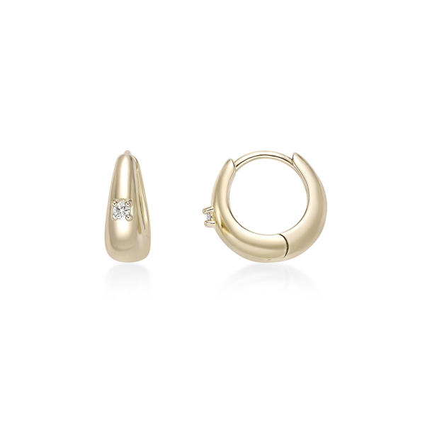 Brilliant Grown 18kt. Gold-Plated Lab-Grown Diamond Earrings