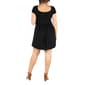 Plus Size 24/7 Comfort Apparel Cap Sleeve Babydoll Dress - image 3