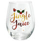 Home Essentials 18oz. Jingle Juice Stemless Wine Glass - image 1
