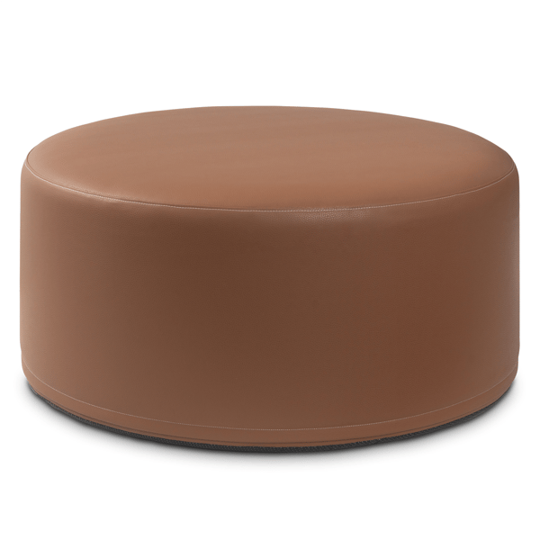 Jaxx Candler 36in. Premium Faux Leather Round Couch Ottoman - image 